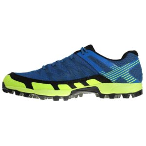 inov-8 women's mudclaw 300 shoes, blue/yellow, 8