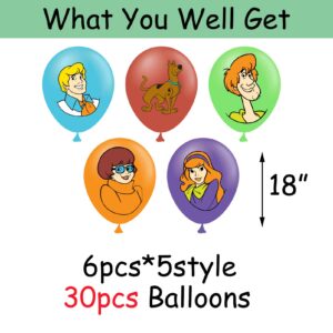 30pcs Theme Birthday Party Latex Balloons for Party Supplies Decorations