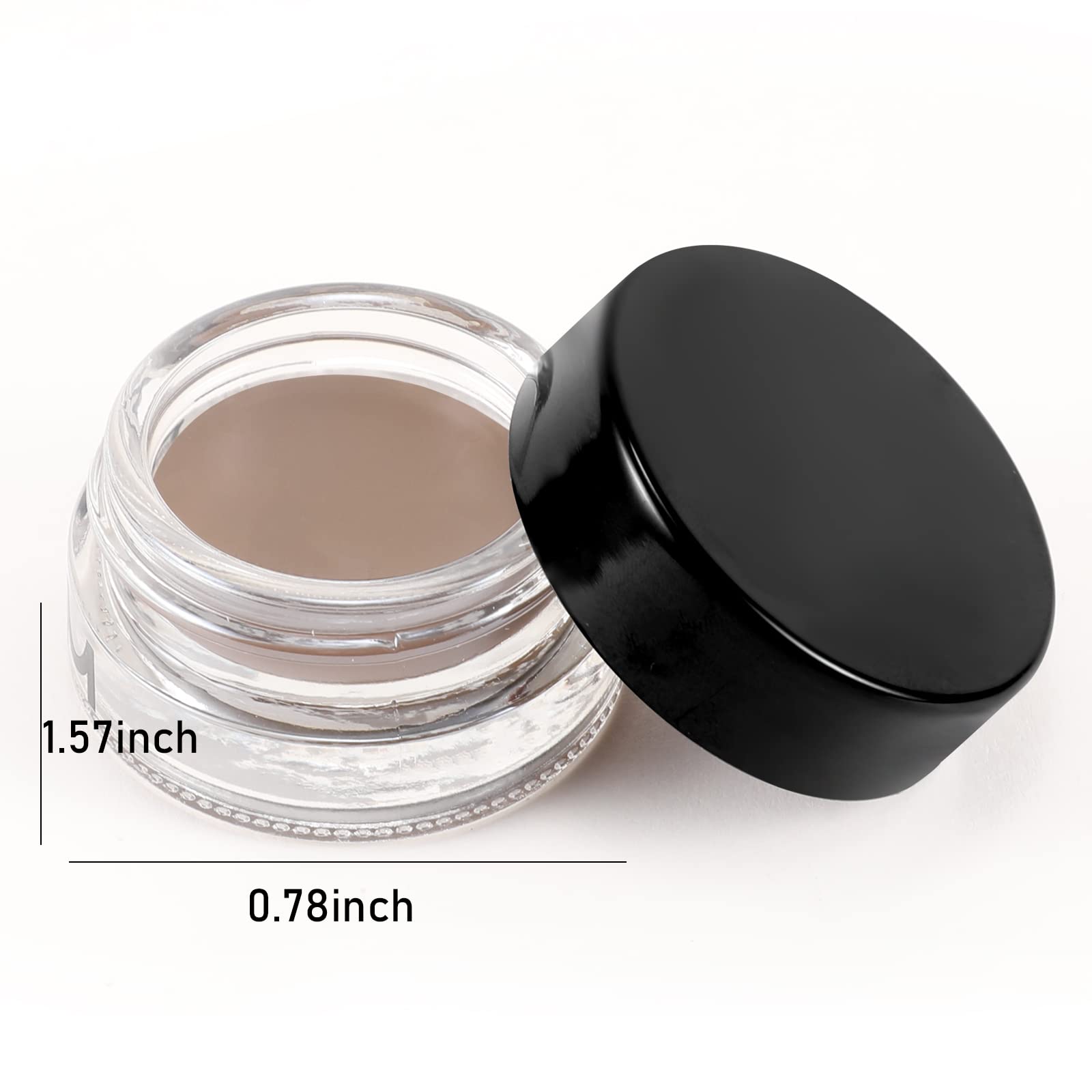 Boobeen Eyebrow Pomade Cream, Waterproof Brow Pomade Gel High Pigmented Long-lasting for Natural Eyebrow Makeup, Suitable for Everyone