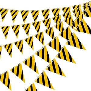 luxiocio construction birthday party supplies, 5 packs construction pennant banner decorations, dump truck theme flag banner for boy, under construction party bunting banner decor
