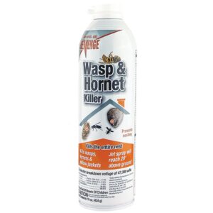 revenge wasp & hornet killer aerosol, 15 oz ready-to-use spray for wasps, hornets and yellow jackets, kills entire nest