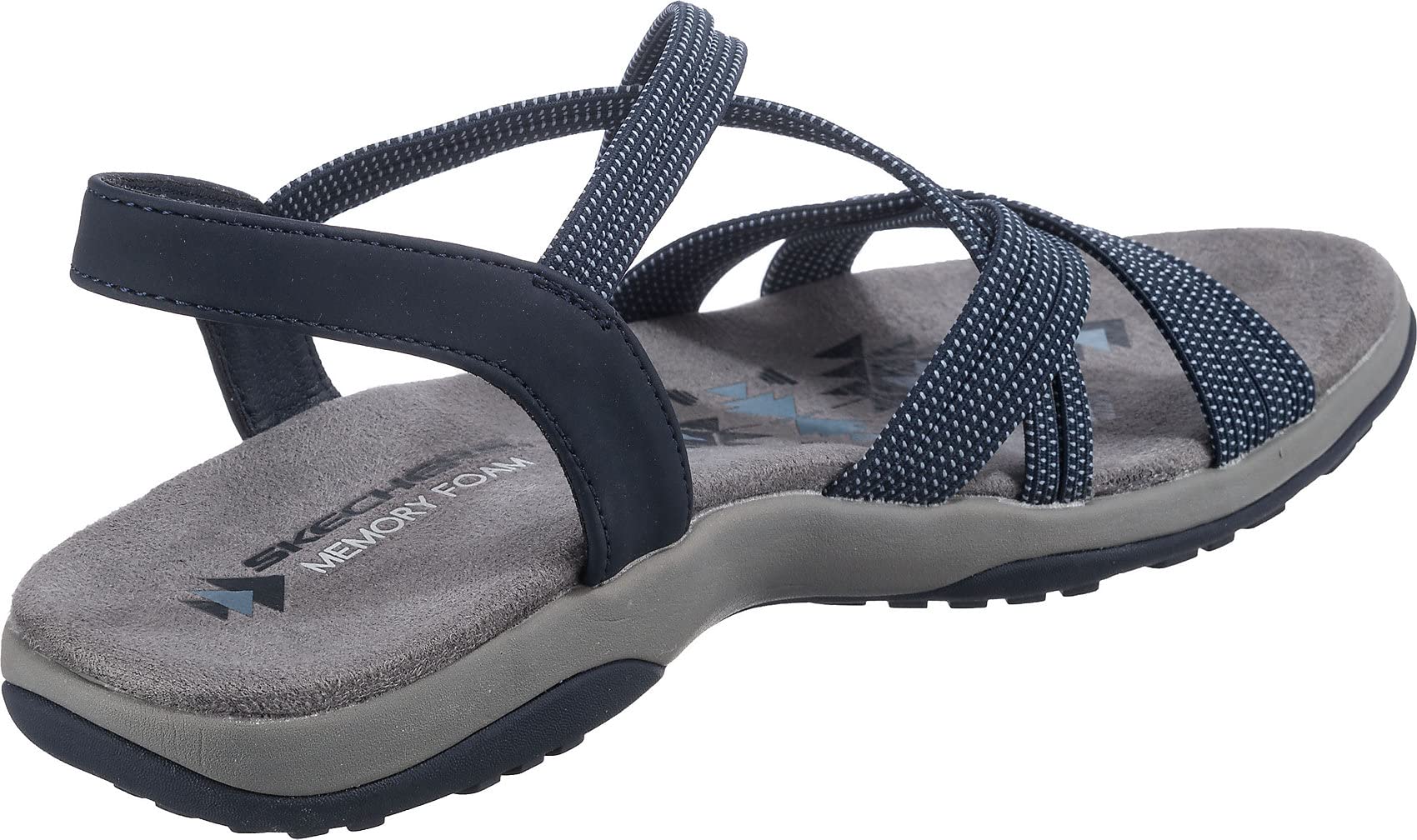 Skechers Women's, Reggae Slim - Turn It Up Sandal Navy 7 M