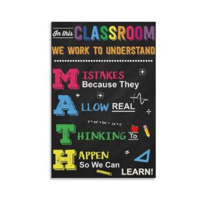 aomaca classroom posters math in this classroom math teacher classroom poster class posters decor high school classroom rules 12x18inch(30x45cm)