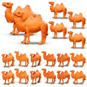 24 pcs camel figurines hand painted miniature animal statue desert camel figures animal figurines toys camel models for table desktop cake toppers collection home ornaments decor