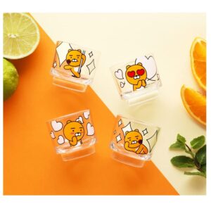 Kakao Ryan Soju Glasses Magic Alternating Temperature Soju Shot Glass set of 4