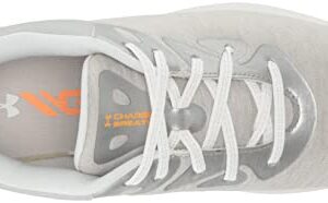 Under Armour Women's Charged Breathe 2 Knit Spikeless Cleat, (100) Halo Gray/Halo Gray/White, 10, US
