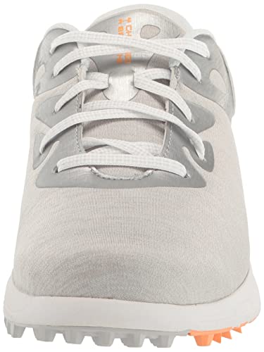 Under Armour Women's Charged Breathe 2 Knit Spikeless Cleat, (100) Halo Gray/Halo Gray/White, 10, US
