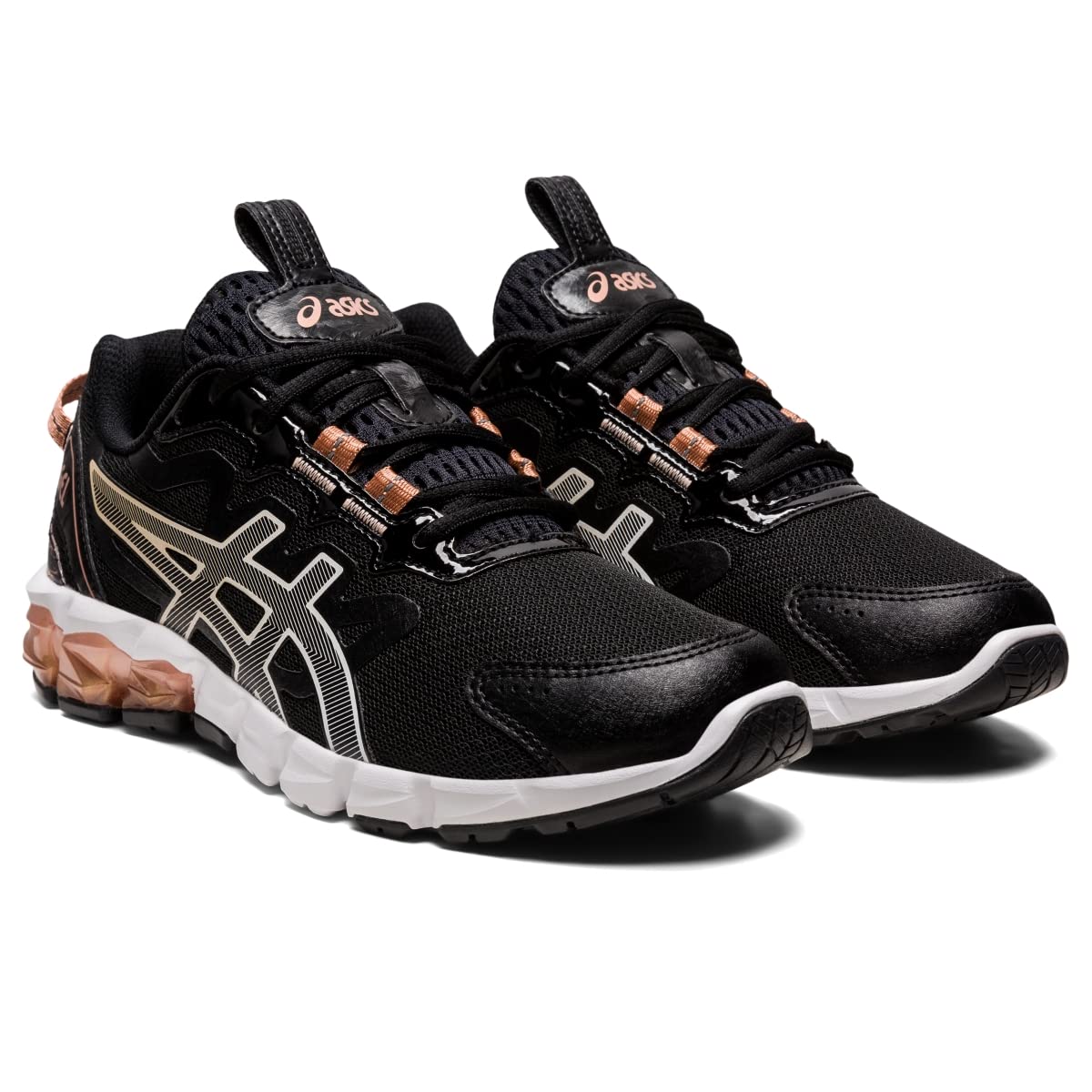 ASICS Women's Gel-Quantum 90 Sportstyle Shoes, 9, Black/Rose Gold