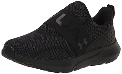 Under Armour Women's Surge 3 Slip On, (002) Black/Black/Black, 8.5, US