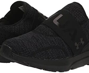 Under Armour Women's Surge 3 Slip On, (002) Black/Black/Black, 8.5, US