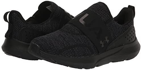 Under Armour Women's Surge 3 Slip On, (002) Black/Black/Black, 8.5, US