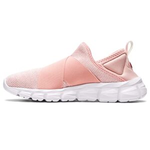 asics women's quantum lyte slip-on shoes, 7, frosted rose/frosted rose