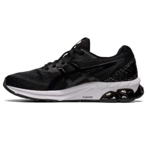 asics women's gel-quantum 180 vii sportstyle shoes, 8, black/white