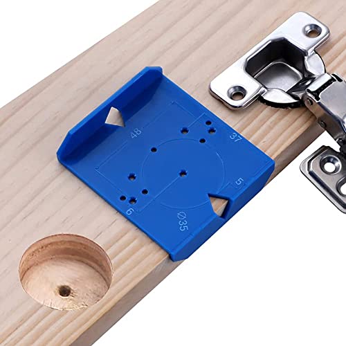 DDWT 2 Pack Cabinet Door Hinge Jig Mounting Jig Concealed Hinge Jig Positioning Ruler Installation Tool for 35mm/40mm Soft Close Cabinet Hinges