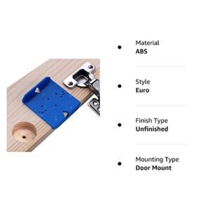 DDWT 2 Pack Cabinet Door Hinge Jig Mounting Jig Concealed Hinge Jig Positioning Ruler Installation Tool for 35mm/40mm Soft Close Cabinet Hinges