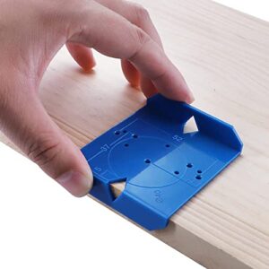 DDWT 2 Pack Cabinet Door Hinge Jig Mounting Jig Concealed Hinge Jig Positioning Ruler Installation Tool for 35mm/40mm Soft Close Cabinet Hinges