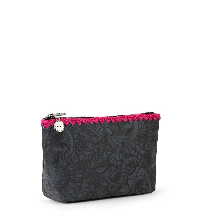 Sakroots Womens Eco-twill Essential Medium Pouch in Eco Twill, Black Spirit Desert, One Size US