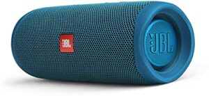 jbl flip 5 waterproof portable bluetooth speaker - eco blue (renewed)