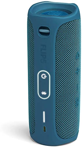 JBL FLIP 5 Waterproof Portable Bluetooth Speaker - Eco Blue (Renewed)