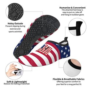 3D USA Flag Mens Woman Water Shoes Quick Dry Barefoot Shoe for Beach Surfing Swim Pool