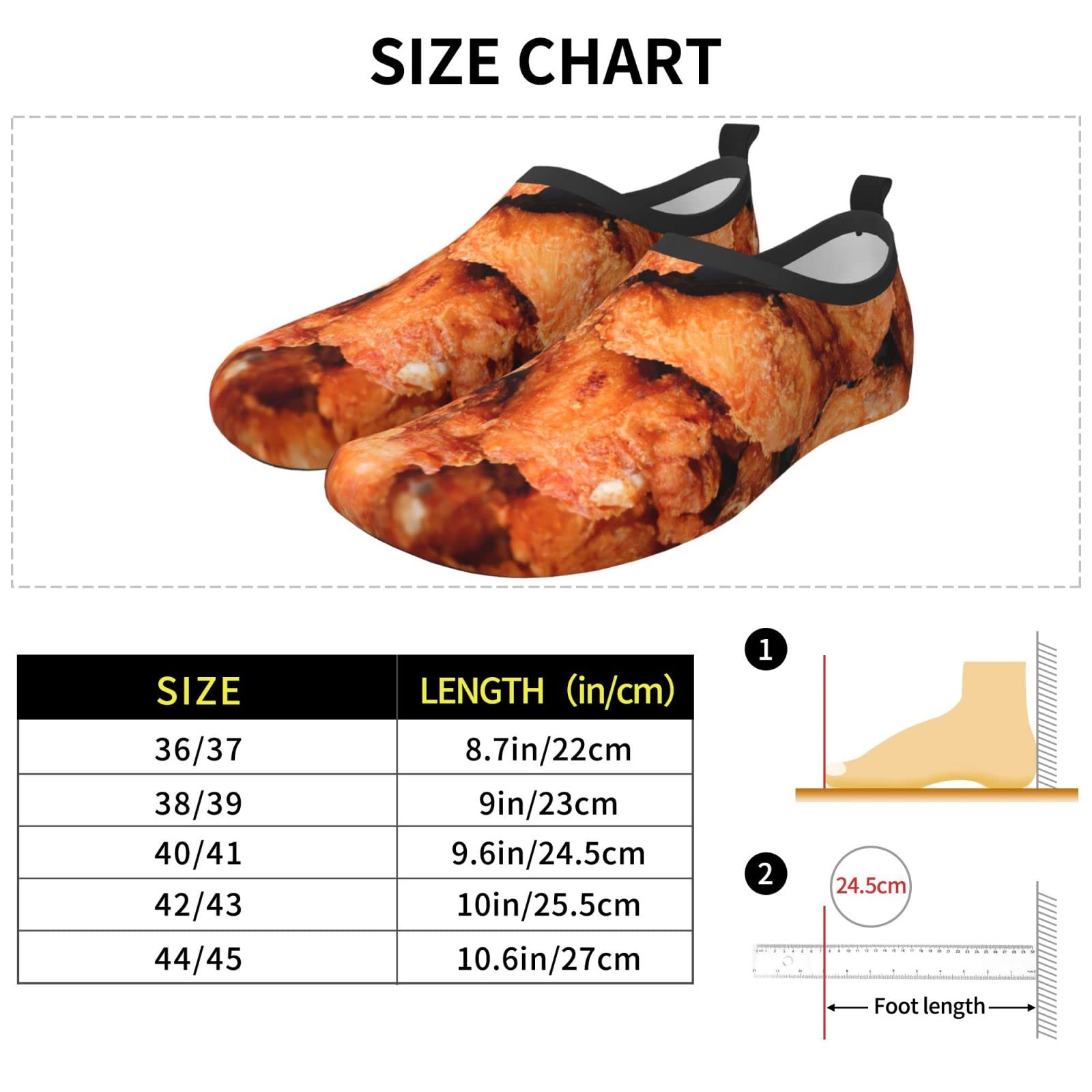 Beer and Fried Chicken Legs Water Shoes for Men Women Aqua Socks Barefoot Quick-Dry Beach Swimming Shoes for Yoga Pool Exercise Swim Surf