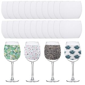 bulk sublimation blank wine glass sleeve neoprene wine glass sleeve sublimation neoprene insulator cover for wine glass sublimation ornaments supplies