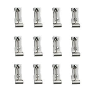 XXhailan Stainless Steel Sofa Spring Clips Strong Couch Spring Repair Kit for Sofa Chair Bed Furniture 12 PCs