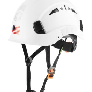 GREEN DEVIL Safety Helmet Hard Hat Adjustable Lightweight Vented ABS Work Helmet for Men and Women 6-Point Suspension ANSI Z89.1 Approved Ideal for Industrial & Construction