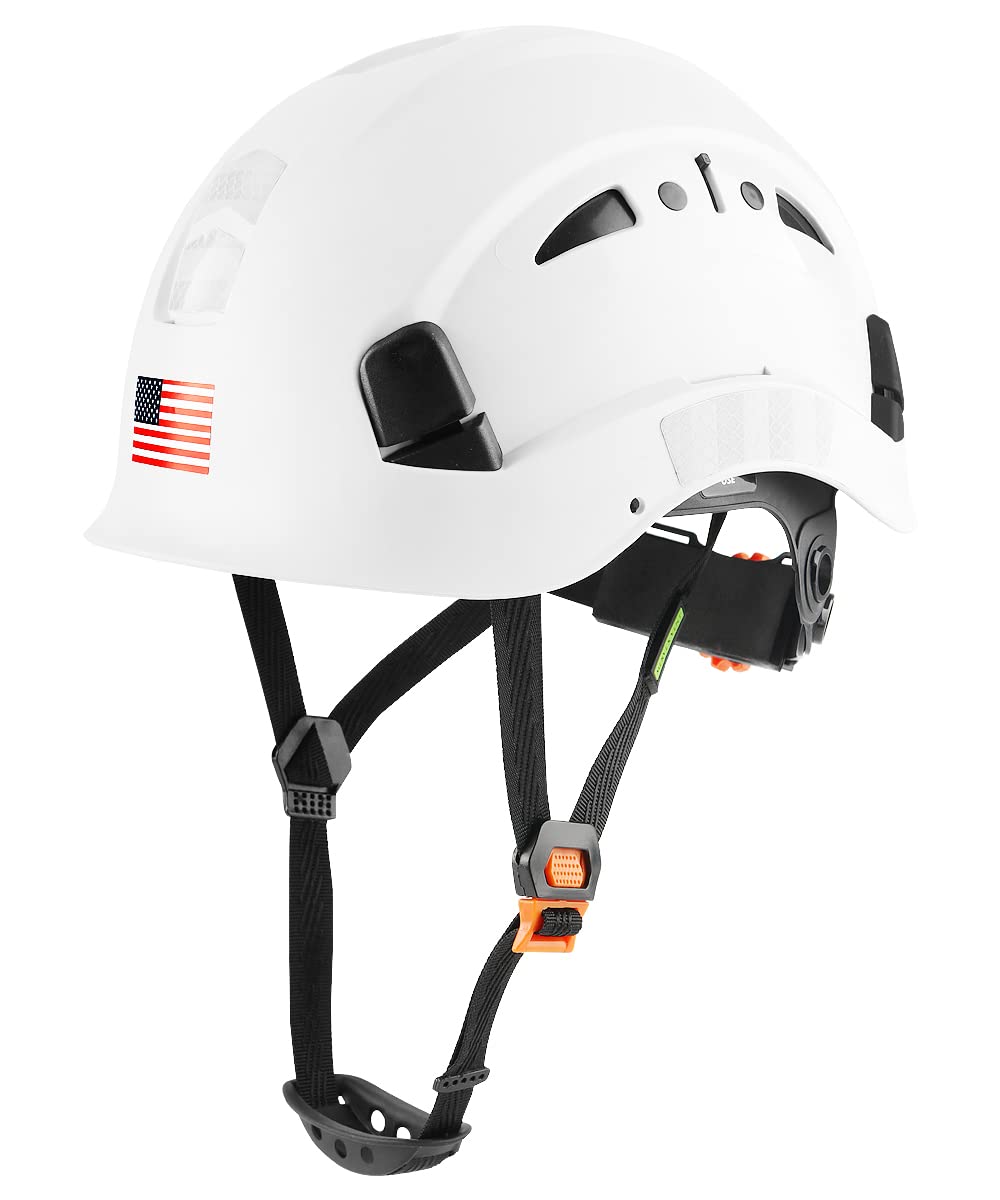 GREEN DEVIL Safety Helmet Hard Hat Adjustable Lightweight Vented ABS Work Helmet for Men and Women 6-Point Suspension ANSI Z89.1 Approved Ideal for Industrial & Construction