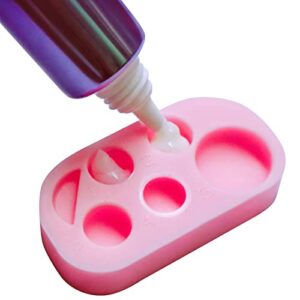 Lash Lift Brow Lamination Palette, Rapid Eyelash Eyebrow Lifting Tray, DIY Tint Mixing Tool For Perming Lashes at Home Salon Usage -1000 Applications (Pink Black 2 pcs Set)