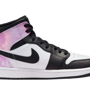 Nike Men's Air Jordan 1 Mid Se Dm1200 Shoes, Black/Bleached Coral-white, 9.5