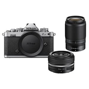 nikon z fc dx-format mirrorless camera with nikkor z 28mm f/2.8 (se) lens and z dx 50-250mm f/4.5-6.3 vr lens