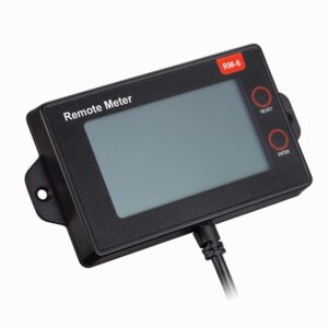 RM-6 Remote Meter LCD Display for SRNE MC Series MPPT Solar Controller Real-Time Monitoring of Data and Operating Status (Color : RM-6)