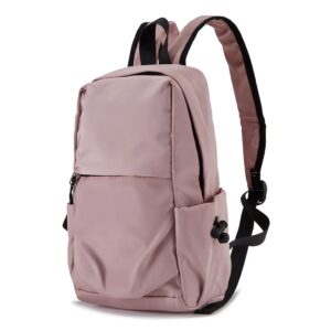 seoky rop mini backpack purse for women nylon lightweight small casual backpack for travel hiking cycling pink