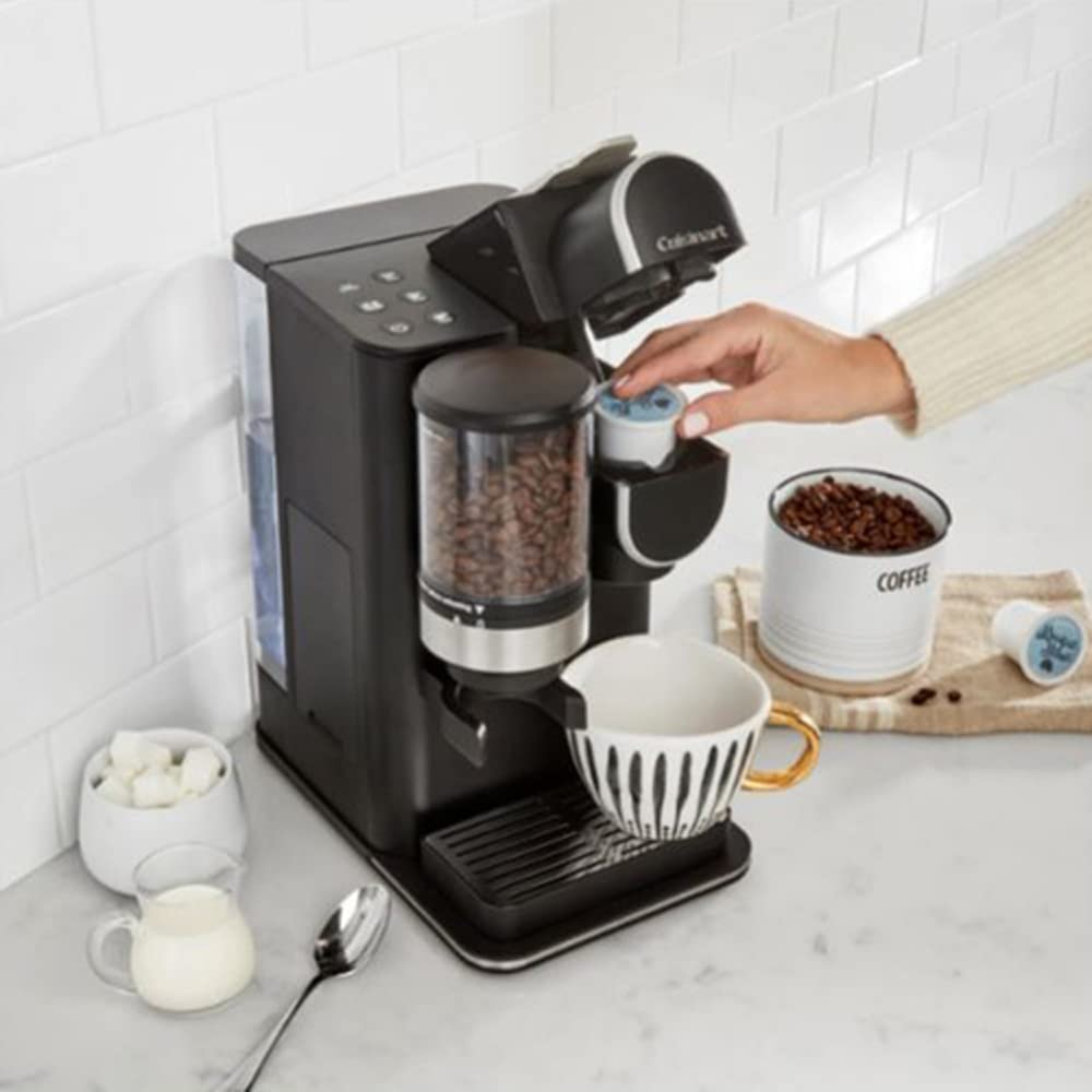 Cuisinart DGB-2 Grind and Brew Single-Serve Coffeemaker Bundle with 1 YR CPS Enhanced Protection Pack