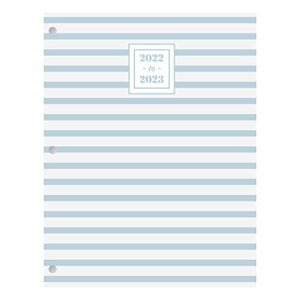 office depot® brand fashion monthly academic planner, 8-1/4" x 10-3/4", stripes, july 2022 to june 2023, odus2133-022