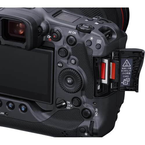 Canon EOS R3 Mirrorless Camera (4895C002) + 4K Monitor + Rode VideoMic + 2 x Sony 64GB TOUGH SD Card + Card Reader + LED Light + Corel Photo Software + HDMI Cable + Case + Flex Tripod + More (Renewed)