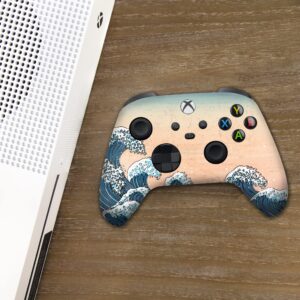 Chines Waves Customised Wireless Controller for Xbox by BCB. Original Xbox Controller Compatible with Xbox One / Series X & S Console. Customized with Water Transfer Printing (Not a Skin)