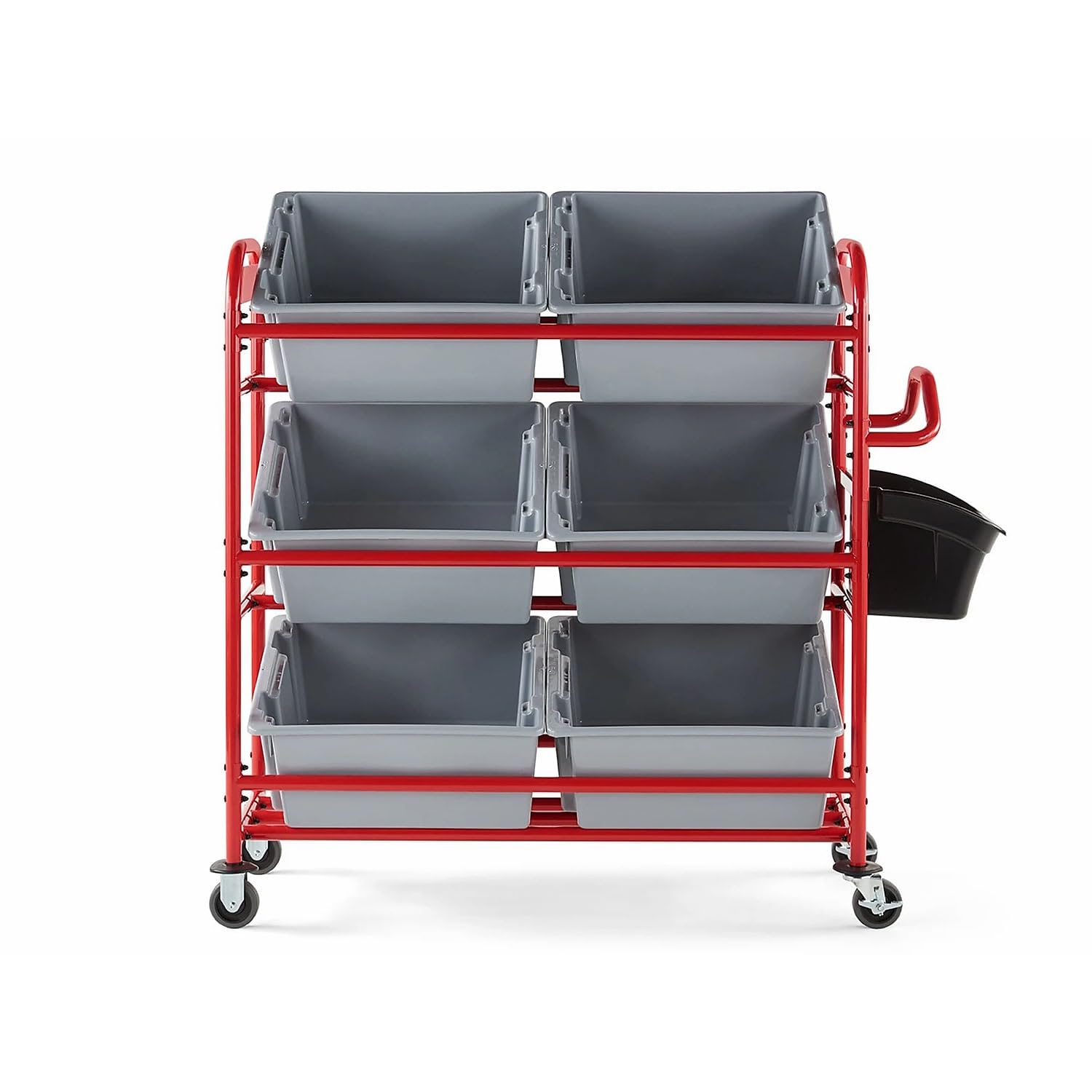 Rubbermaid Commerical Products Tote Picking Cart Tote Storage Bracket, Holds up to 18 Totes