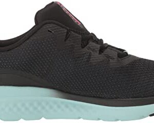 Under Armour Women's Charged Impulse 3 Running Shoe, (003) Black/Black/Still Water, 8.5, US