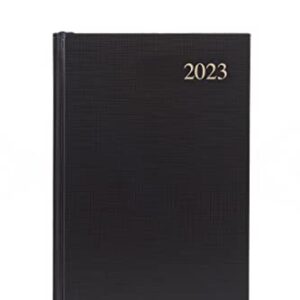 Collins Essential A5 Week to View 2023 Diary - Black - Calendar Year Weekly Diary, Journal and Planner for business, office and personal