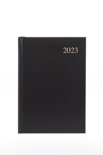 Collins Essential A5 Week to View 2023 Diary - Black - Calendar Year Weekly Diary, Journal and Planner for business, office and personal