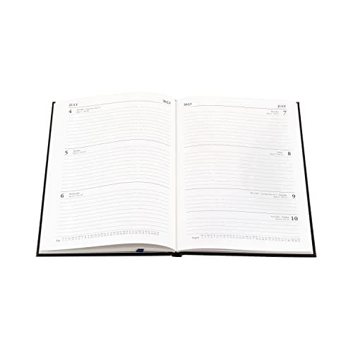 Collins Essential A5 Week to View 2023 Diary - Black - Calendar Year Weekly Diary, Journal and Planner for business, office and personal