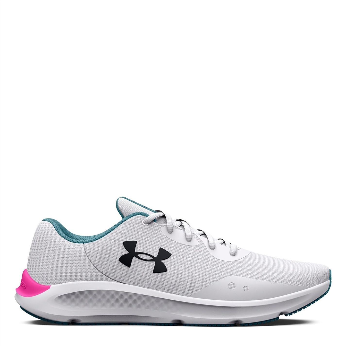 Under Armour Women's Charged Pursuit 2 Tech, (102) White/White/Black, 8.5, US