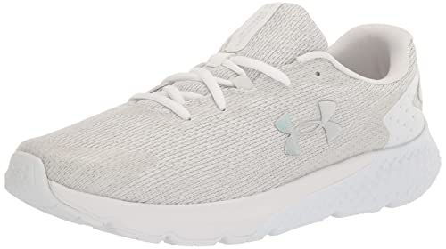 Under Armour Women's Charged Rogue 3 Knit, (102) White/Gray Mist/Iridescent, 8.5, US