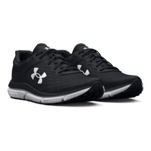 Under Armour Women's Charged Assert 10, (001) Black/Black/White, 8, US