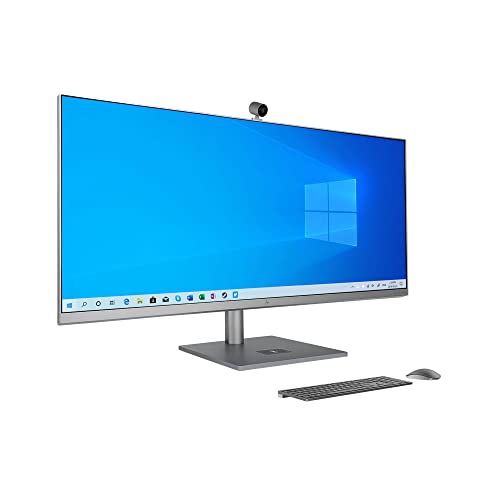 HP Envy 34" IPS Anti-Glare WUHD (5120x2160) All-in-One Desktop Computer - 11th Gen Intel Core i7-11700 8-Core up to 4.90 GHz CPU, 32GB DDR4 RAM, 512GB NVMe SSD, GeForce GTX 1650 4GB, Windows 10 Pro