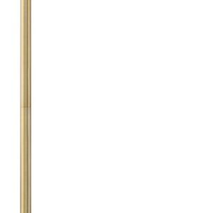 Possini Euro Design Keegan Traditional Swing Arm Pharmacy Floor Lamp 54 1/4" Tall Warm Gold Adjustable Metal Shade Decor for Living Room Reading House Bedroom Home Office House