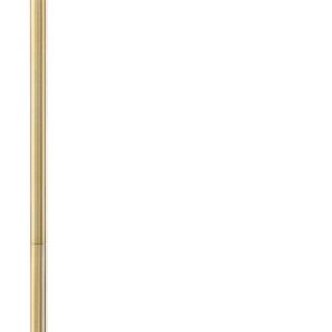 Possini Euro Design Keegan Traditional Swing Arm Pharmacy Floor Lamp 54 1/4" Tall Warm Gold Adjustable Metal Shade Decor for Living Room Reading House Bedroom Home Office House