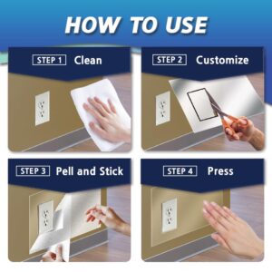 HA SHI Wall Protector Sheets Roll 12Inch x 16.4FT, Clear Wall Protector Film Stickers Self-Adhesive, Easily Removable, Durable Protective Film for Kitchen & Office